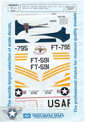 SUPERSCALE INT 1/48 F-80C'S KANSAS TORNADO 16TH FIS, THE SPIRIT OF HOBO 80TH FBS