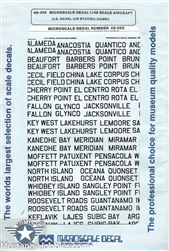 SUPERSCALE INT 1/48 US NAVAL AIRSTATION NAMES