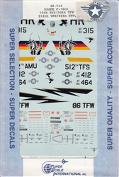 SUPERSCALE INT 1/48 USAFE F-16C'S 10tH TFS/50tH TFW, 512th TFS/86tH TFW