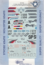 SUPERSCALE INT 1/48 USAFE F-16A'S KANSAS, MONTANA ANG F-16D 52 TFW USAFE WEST GERMANY