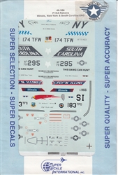 SUPERSCALE INT 1/48 F-16A FLACONS ILLNOIS, NEW YORK & SOUTH CAROLINA ANG