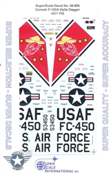 SUPERSCALE INT. 1/48 CONVAIR F-102 DELTA DAGGER