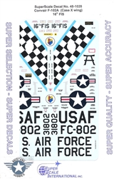 SUPERSCALE INT. 1/48 CONVAIR F-102A CASEX WING 16tH FIS
