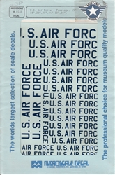 SUPERSCALE INT. 1/72 US AIR FORCE FUSALAGE 15", 18", 20", 21", 24", 30", 36"