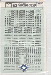 SUPERSCALE INT. 1/72 US MARINES LETTERING