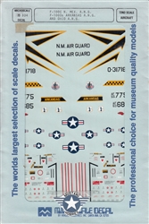 SUPERSCALE INT. 1/72 F-100C  NEW MEXICO ANG, F-100D ARKANSAS, & OHIO ANG