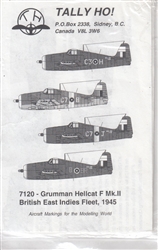 TALLY HO 1/72 GRUMMAN HELLCAT F MK.II BRITISH EAST INDIES FLEET 1945