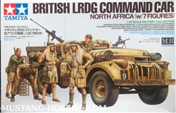 TAMIYA 1/35 BRITISH LRDG COMMAND CAR NORTH AFRICA (w/7 FIGURES)