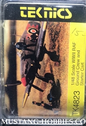 TEKNICS 1/48 WWII RAF GROUND CREW AND STARER CART