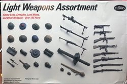 TESTORS/ITALERI 1/35  Light Weapons Assortment Ammo cans, Grenades, Land Mines, and other weapons