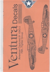 VENTURE DECALS 1/32 AMERICAN CAPTURED Bf. 109G-2 79tH FIGHTER GROUP