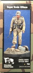 VERLINDEN PRODUCTIONS 120MM AFRIKA KORPS OFFICER WWII
