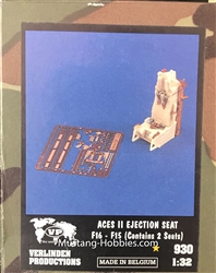 VERLINDEN PRODUCTIONS 1/32 ACES II EJECTION SEAT F-16-F-15 CONTAINS 2 SEATS