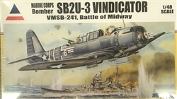 Accurate Miniatures 1/48 Marine Corps Bomber SB2U-3 Vindicator VMSB-241, Battle of Midway