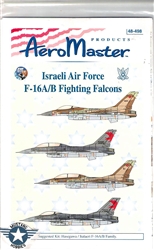 Aero Master Decals 1/48 ISRAELI AIR FORCE F-16A/B FIGHTING FALCONS