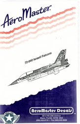 Aero Master Decals 1/72 ISRAELI FALCONS