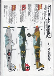 Aero Master Decals 1/72 HE 112 COLLECTION