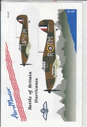 Aero Master Decals 1/72 BATTLE OF BRITAIN HURRICANES