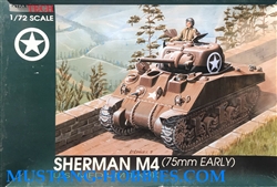 EXTRATECH 1/72 Sherman M4 (75mm Early) U.S. Medium Tank