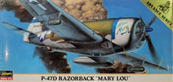 HASEGAWA 1/72 P-47D Razorback Mary lou