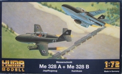 HUMA MODELS 1/72 Messerschmitt Me 328 A + Me 328 B (Jagdflugzeug + Kamikaze)