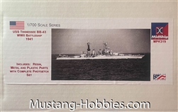 MIDSHIP MODELS 1/700  USS TENNESSEE BB43 (1941)