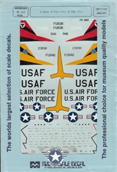 SUPERSCALE INT. 1/72 F86D'S 513TH FIS & 496 FIS
