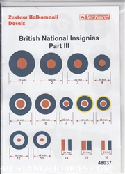 TECHMOD 1/48 BRITISH NATIONAL INSIGNIAS PART III