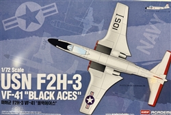 ACADAMY 1/72 USN F2H-3 VF-41 "Black Aces"