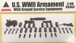 Accurate Miniatures 1/48 U.S. WWII Armament With Ground Service Equipment