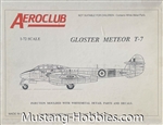 AEROCLUB 1/72 Gloster Meteor T-7