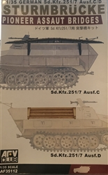 AFV CLUB 1/35 1/35 Pioneer Assaut Bridges for SdKfz 251/7 Ausf C/D (2)