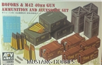 AFV CLUB 1/35 BOFORS & M42 40mm Gun Ammuntion and Accessory Set