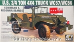 AFV CLUB 1/35 U.S. 3/4 ton 4x4 Truck WC57/WC56 Command & Reconnaissance