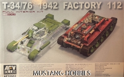 AFV CLUB 1/35 T-34/76 1942 Factory 112 Full Interior Kit