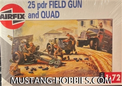 AIRFIX 1/76 25Pdr Field Gun & Morris Quad