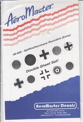 Aero Master Decals 1/48 SPITFIRE/HURRICANE RONDELS EARLY