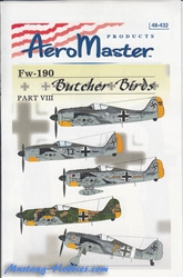Aero Master Decals 1/48 BUTCHER BIRDS FW-190 PART VIII