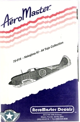 Aero Master Decals 1/72 NAKAJIMA KI-44 TOJO COLLECTION