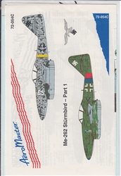 Aero Master Decals 1/72 ME-262 STURMBIRDS PART I
