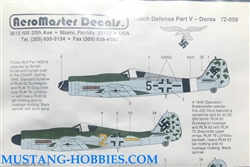 Aero Master Decals 1/72 REICHE DEFENSE PART V