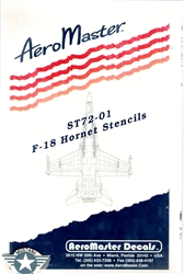 Aero Master Decals 1/72 F-18 HORNET STENCILS