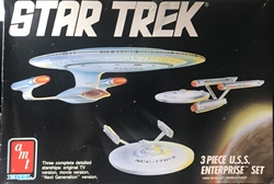 AMT 1/2500 Star Trek 3 Piece U.S.S. Enterprise Set