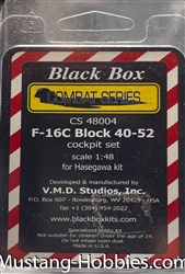 BLACK BOX 1/48 F-16C BLOCK 40-52  COCKPIT SET FOR HASEGAWA KIT