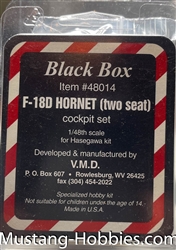 BLACK BOX 1/48 F-18D HORNET (TWO SEATER) COCKPIT SET FOR HASEGAWA