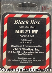 BLACK BOX 1/48 MIG 21 MF COCKPIT SET FOR ACADEMY KIT