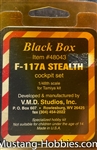BLACK BOX 1/48 F-117A STEALTH  COCKPIT SET FOR TAMIYA KIT