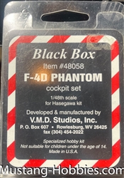 BLACK BOX 1/48 D PHANTOM  COCKPIT SET FOR HASEGAWA KIT