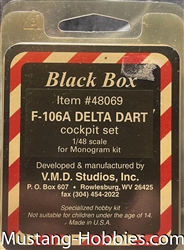 BLACK BOX 1/48 F-106A DELTA DART COCKPIT SET REVELL/MONOGRAM