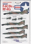 CUTTING EDGE 1/32 USAF F-4C/DS & RF-4CS SOUTHEAST ASIA SCHEMES #1